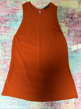 American Apparel A-Line Skirt in Burnt Orange